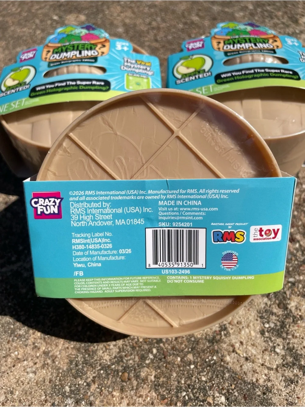 VIRAL! RMS Crazy Fun Apple Scented GREEN HOLOGRAPHIC Mystery Dumpling NEW!